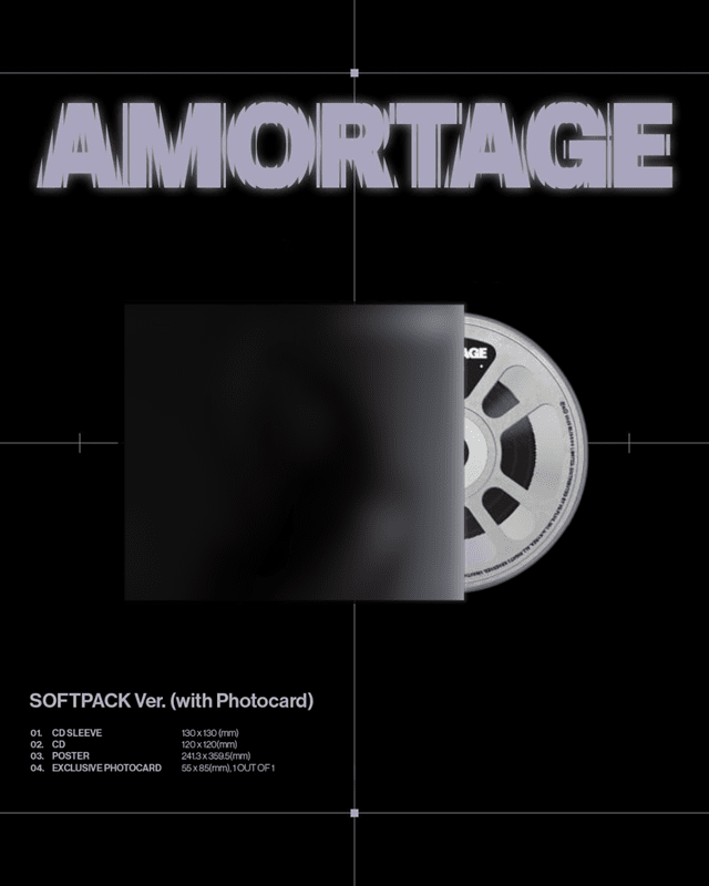 AMORTAGE (UK Exclusive Cover): Standard Photocard CD Album - 1