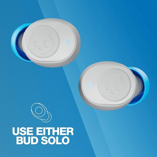 Skullcandy Jib Light Grey/Blue True Wireless Bluetooth Earphones - 5