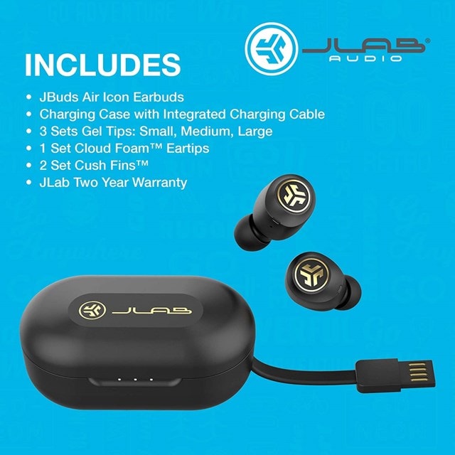 J-Lab Jbuds Air Icon Black True Wireless Bluetooth Earphones - 4