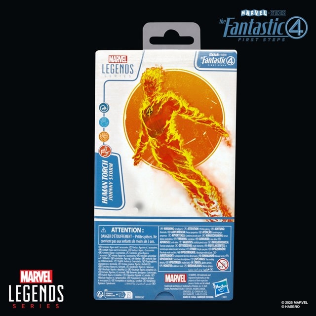 Human Torch Fantastic Four First Steps Marvel Legends Series Hasbro Action Figure - 9