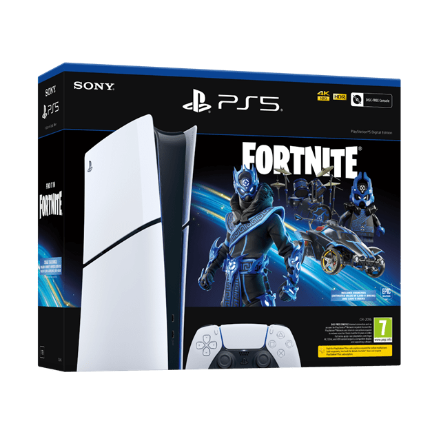 PlayStation 5 Fortnite Digital Edition Console Bundle (Slim) - 1