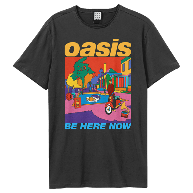 Be Here Now Colour Oasis Charcoal Tee | T-Shirt | Free shipping over £ ...