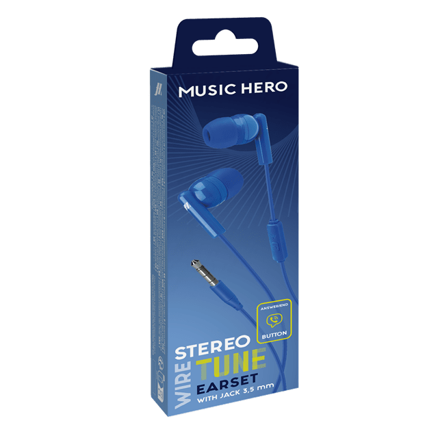 Music Hero Tune Blue Earphones - 3