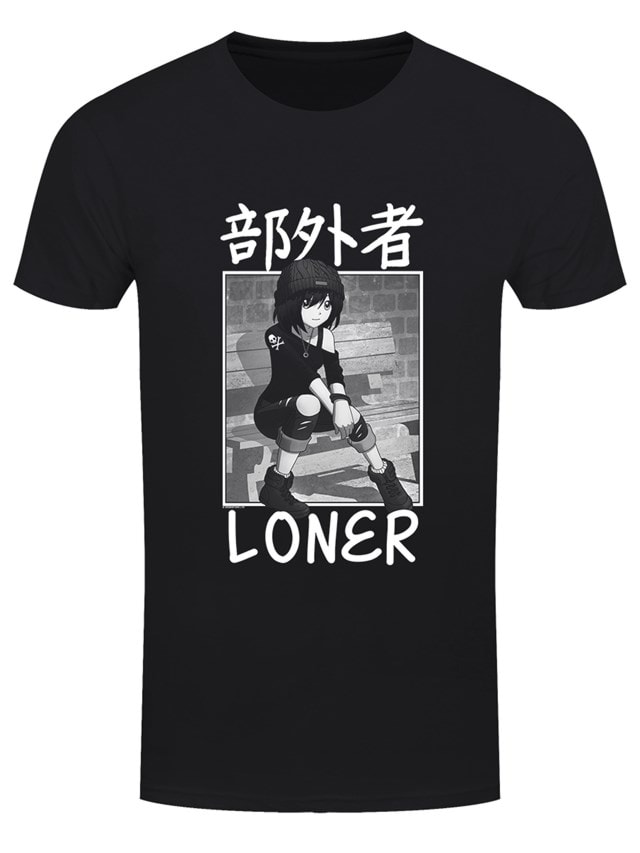 Loner Tokyo Spirit: Black  Unisex Tee (Small) - 1