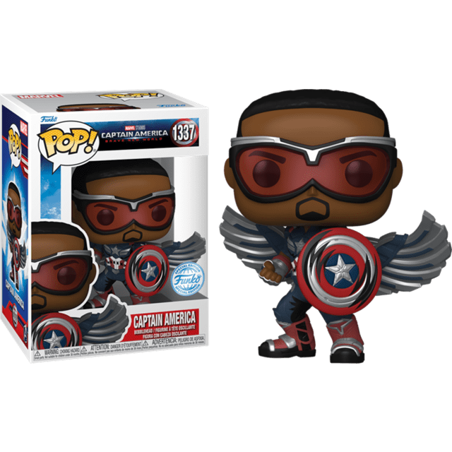 Captain America 1337 Captain America Brave New World Limited Edition Funko Pop Vinyl - 3