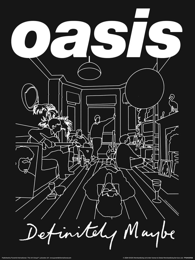 Definitely Maybe Oasis Framed 30cm x 40cm Print | HMV Store