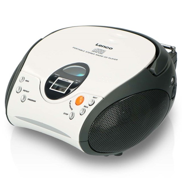 Lenco SCD-24 White CD Player With FM Radio - 4