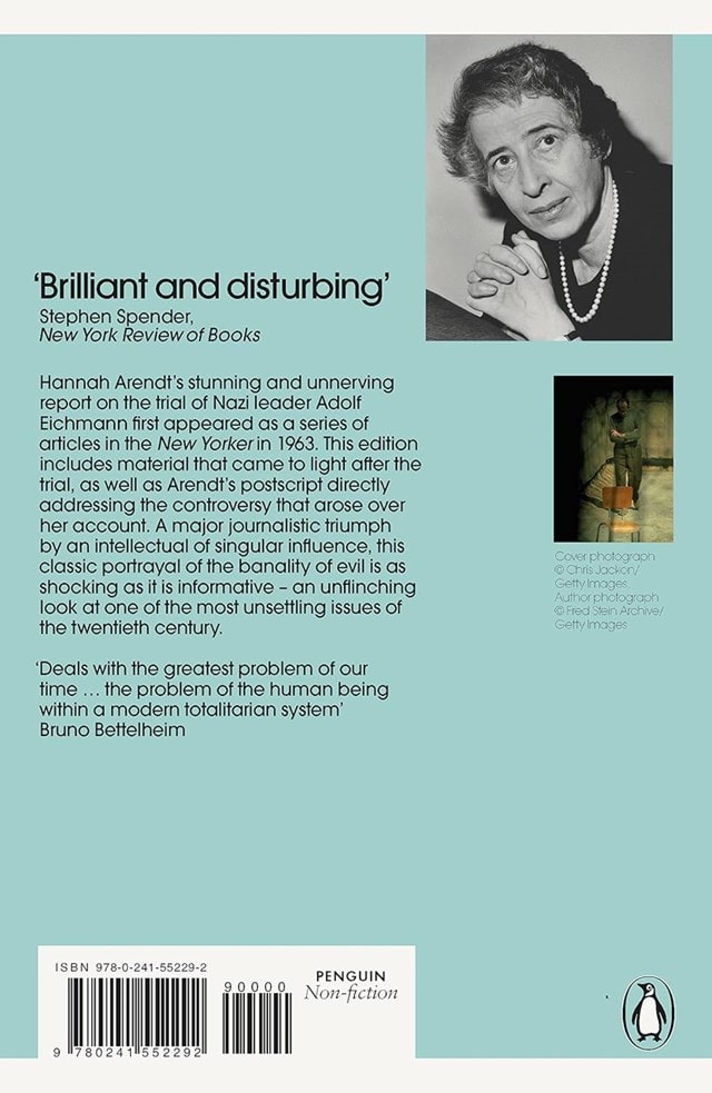 Eichmann in Jerusalem Paperback By Hannah Arendt - 2