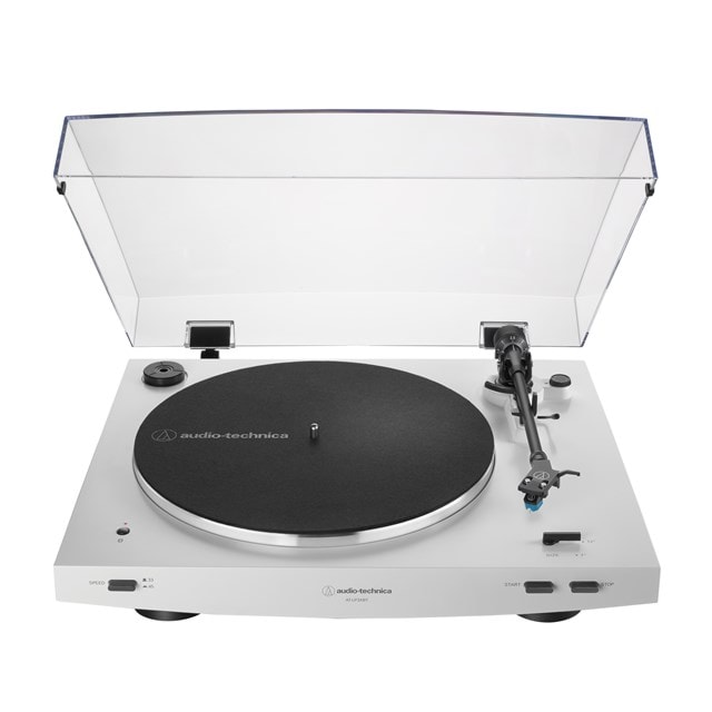 Audio Technica AT-LP3XBT White Fully Automatic Belt-Drive Bluetooth Turntable - 1