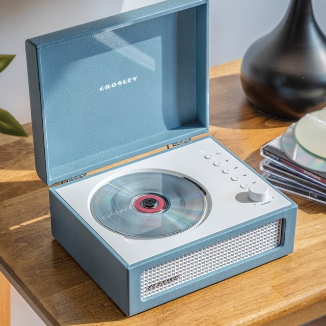 Crosley Voyager CD Washed Blue CD Player - 6