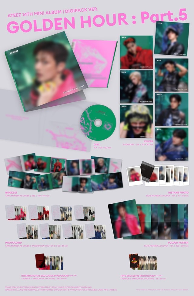 ATEEZ - GOLDEN HOUR: Part.5 - (hmv Exclusive) DIGIPACK Ver. - 2