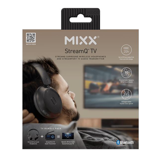 Mixx Audio StreamQ TV Headphones & Audio Transmitter Bundle - 7