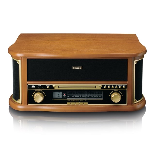 Lenco TCD-2551WD Wood Bluetooth Turntable with FM radio, CD & Cassette - 3