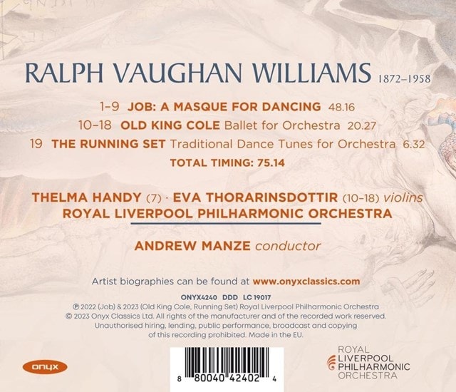 Vaughan Williams: Job: A Masque for Dancing/Old King Cole/... - 2