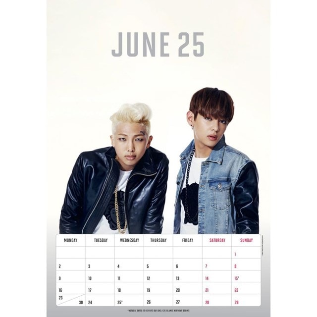 BTS 2025 A3 Calendar - 3