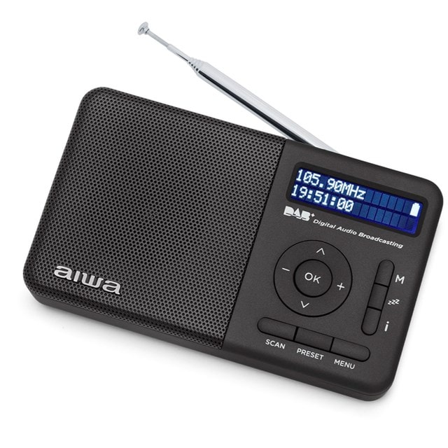 Aiwa RD-40DAB Black Digital DAB+/FM Portable Radio - 6