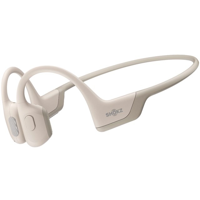 Shokz OpenRun Pro Beige Bone Conduction Bluetooth Earphones - 1