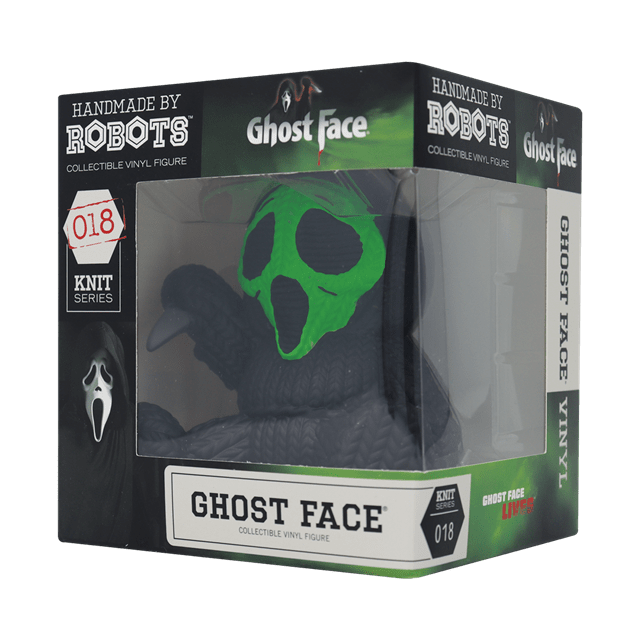 Ghost Face Fluorescent Green Handmade By Robots Vinyl Figure - 4