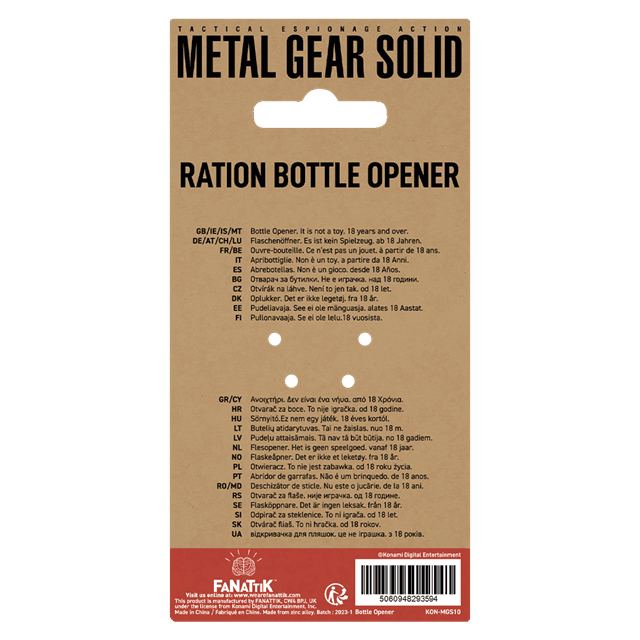 Ration Metal Gear Solid Bottle Opener - 4