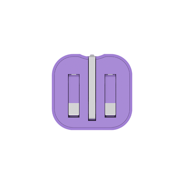 SmartCharger Pro Neon Purple 20W Wall Plug and USB-C Cable Pack - 9