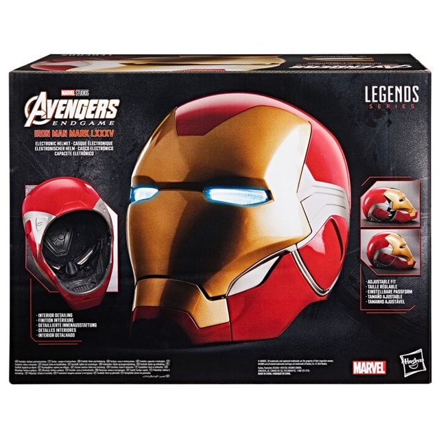 Iron Man Marvel Legends Series Premium Electronic Helmet with Light FX Avengers: Endgame - 13