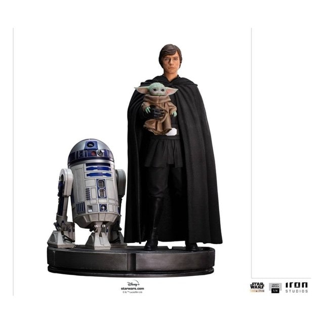 Luke Skywalker R2-D2 And Grogu Legacy Replica Mandalorian Iron Studios Figurine - 1
