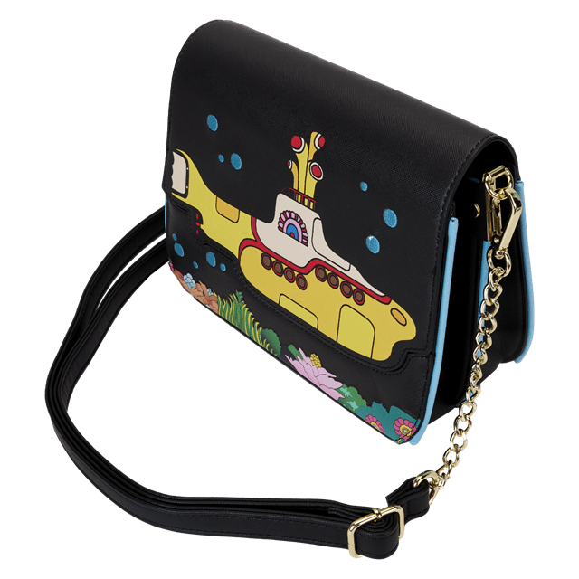 Yellow Submarine Flap Pocket Crossbody Bag Beatles Loungefly - 3
