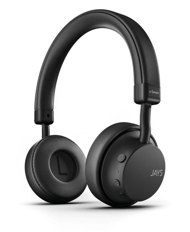 Jays A-Seven Black Bluetooth Headphones - 1