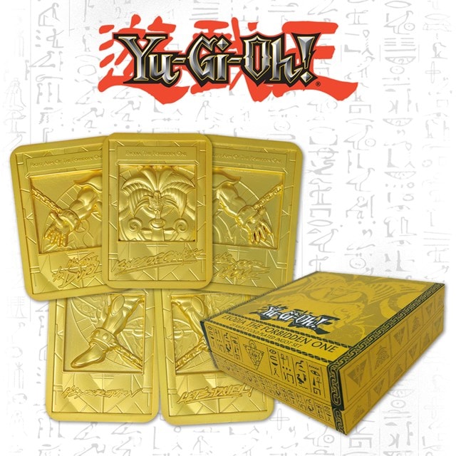Exodia The Forbidden One 24K Gold Plated Ingot Set Yu-Gi-Oh! Collectible - 1