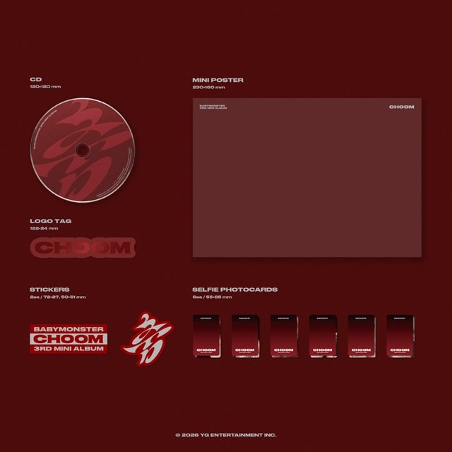 3rd Mini Album 'CHOOM' (Crimson Ver.) - 2