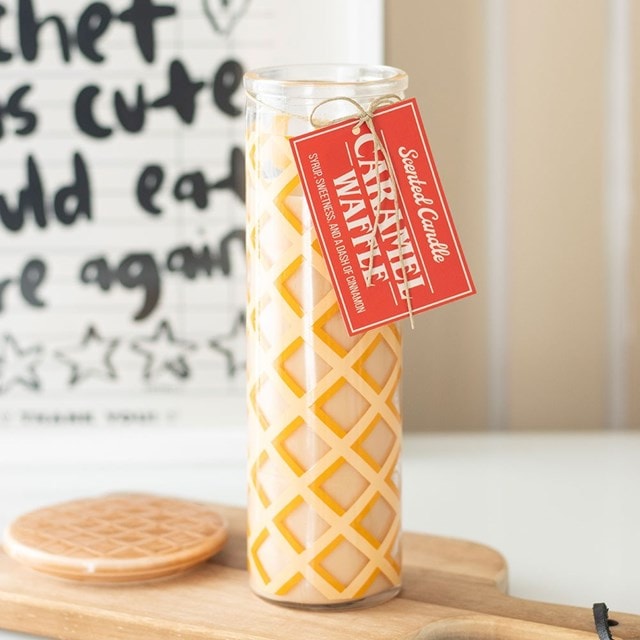 Caramel Waffle Scented Glass Tube Candle - 2