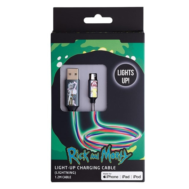 Lazerbuilt Rick & Morty Light-Up Lightning Cable - 4
