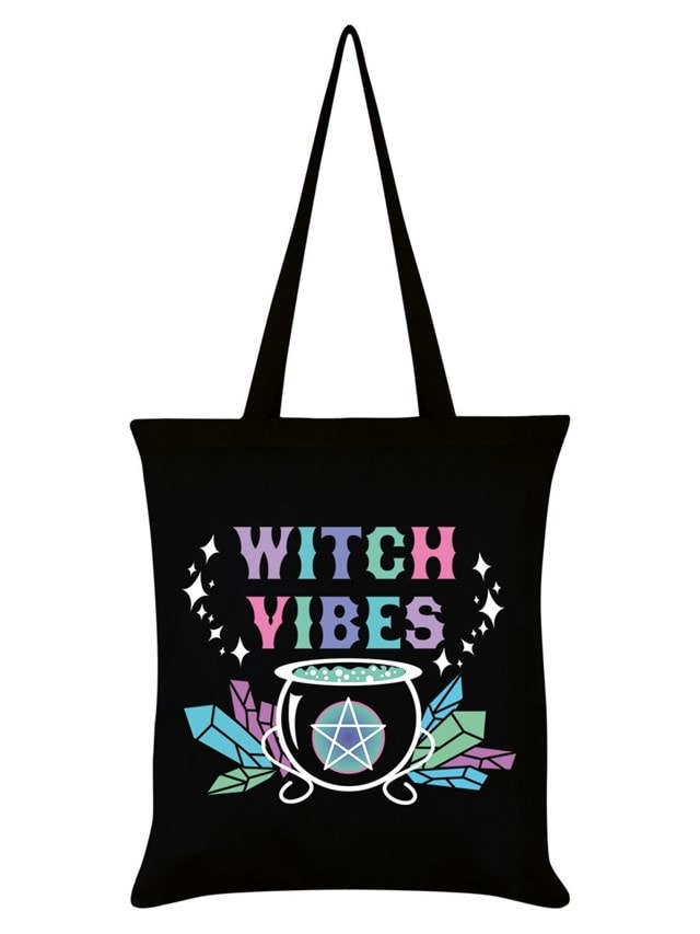 Witch Vibes Black Tote Bag - 1