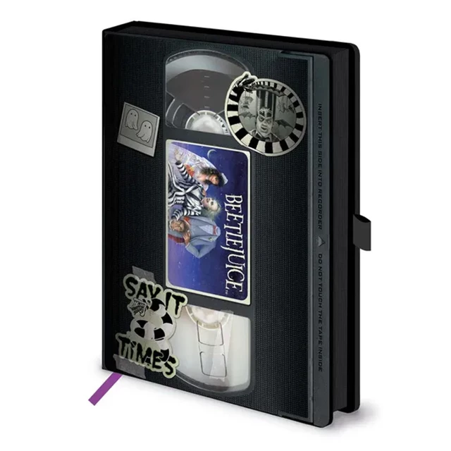 Say It Three Times VHS Beetlejuice A5 Premium Notebook - 2