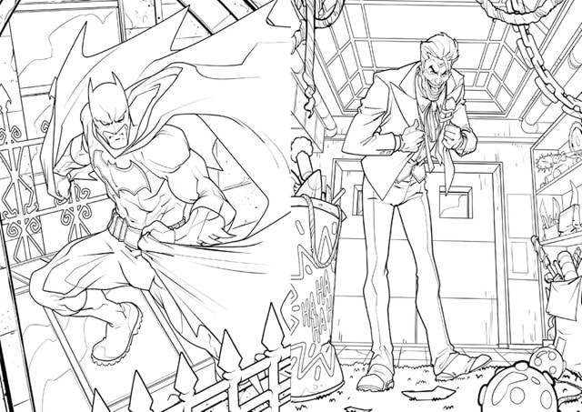 Batman Official Mini Colouring Book And Pencils Set - 6