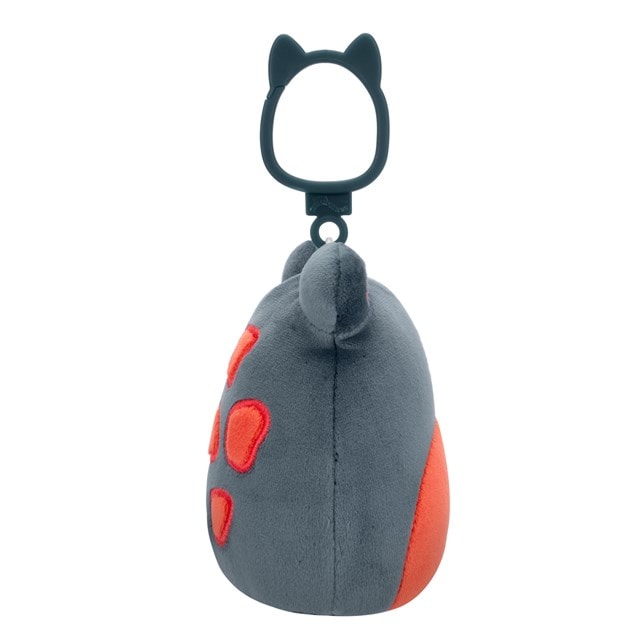 Jameel The Dark Blue Frog With Red Belly And Eyes Squishmallows Clip-On Plush - 3