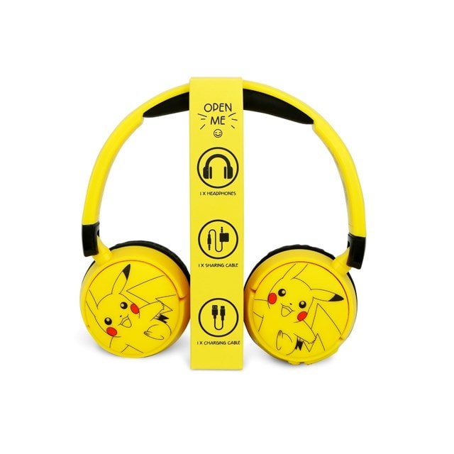 OTL Pokemon Pikachu Yellow Bluetooth Headphones - 4