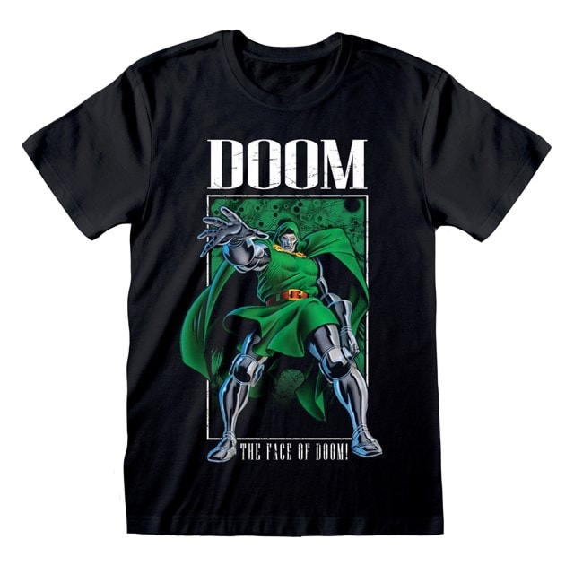 Face Of Doom Dr Doom Black Tee (Small) - 1