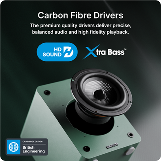 Majority D50X Green Bluetooth Bookshelf Speakers - 4