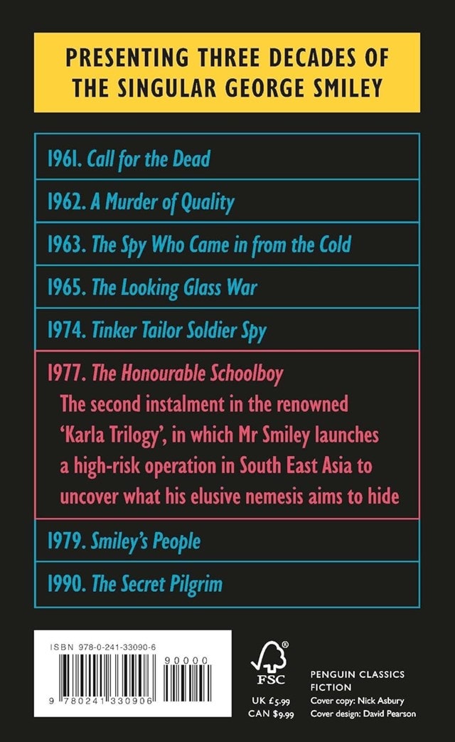 The Honourable Schoolboy Paperback By John Le Carré - 2