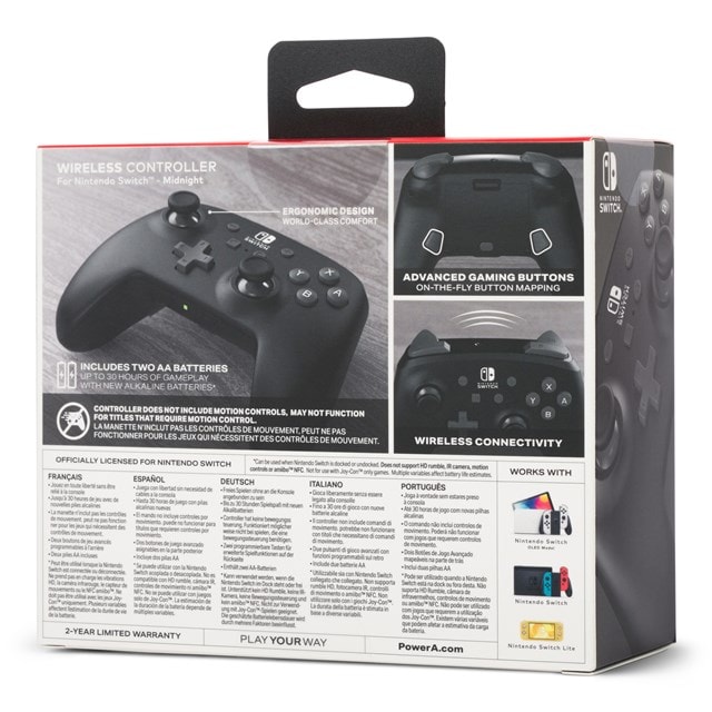 PowerA Wireless Controller for Nintendo Switch - Midnight - 9