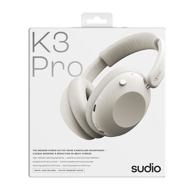 Sudio K3 ANC Pro White Active Noise Cancelling Bluetooth Headphones - 7