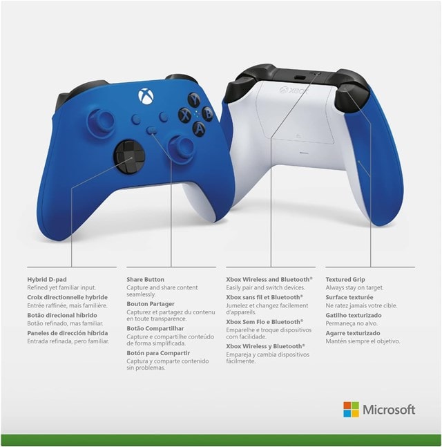 Xbox Wireless Controller - Shock Blue - 5