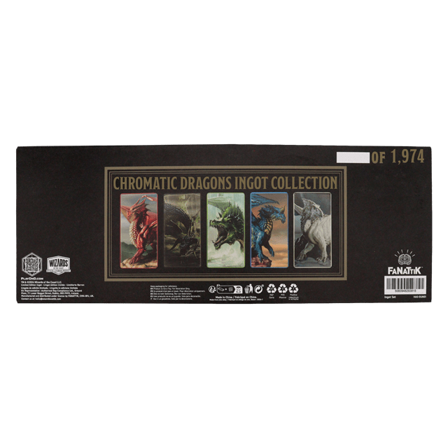 Dungeons & Dragons Chromatic Dragons Ingot Set - 4