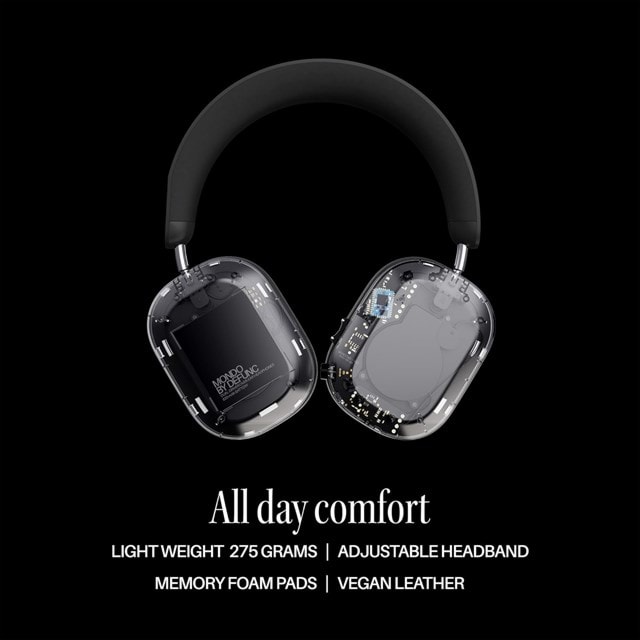 Mondo By Defunc Over Ear Transparent Noise Cancelling Bluetooth Headphones - 2
