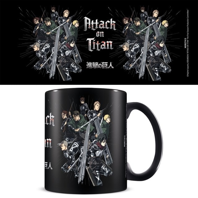 Strike Team Attack On Titan Black Mug - 1