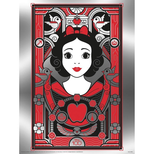 Snow White Disney 100 Metallic Poster - 1