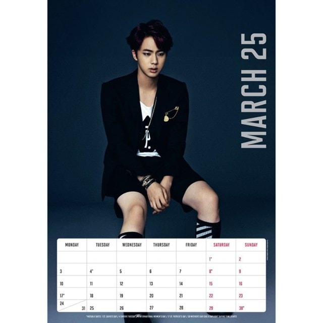 BTS 2025 A3 Calendar - 2