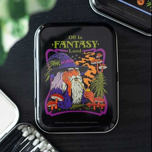 Off In Fantasy Land Steven Rhodes Metal Stash Tin - 5