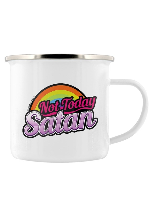 Not Today Satan Enamel Mug - 2